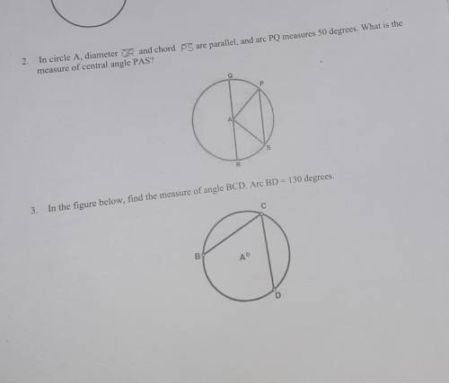 Help me with special Angles in a circle..GEOMETRY