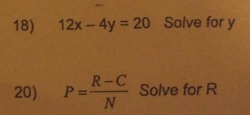 How do I solve these two problems please explan how you got the answer