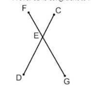 Given: CE is congruent to FE
ED is congruent to EG
Prove: CD is congruent to FG