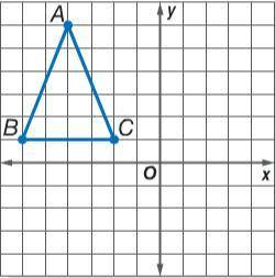If trapezoid ABCD is reflected over the x-axis and translated 5 units to the right, which is the re