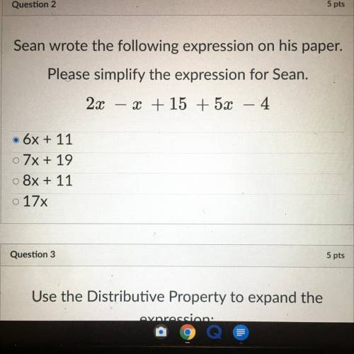 Please help please

Sean wrote the following expression on his paper.
Please simplify the expressi