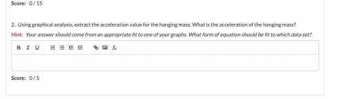 I need help on finding the acceleration of the hanging mass.