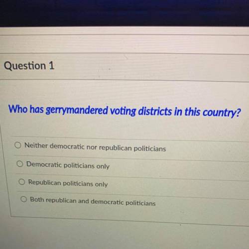 Who has gerrymandered voting districts in this country