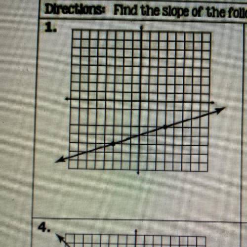 Find the slope of the following lines. please help!!