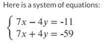 Solve for x and y. Correct answer gets brainliest