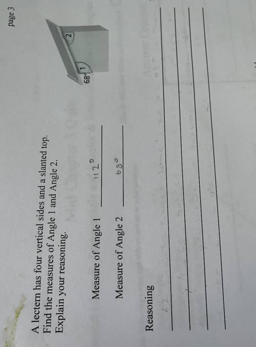 Please help quickly!!!

- please write an explanation for the answer I got. You DO NOT have to sol