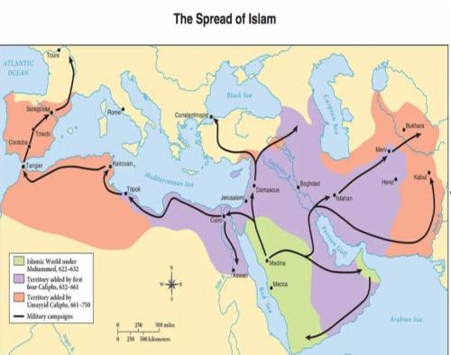 How does document C explain the spread of Islam