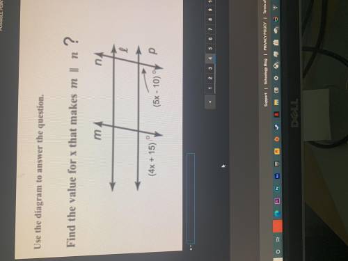 Find The Value for X that makes M || N.