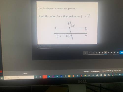 Pls Help! Find the Value of x that makes M Parallel to N