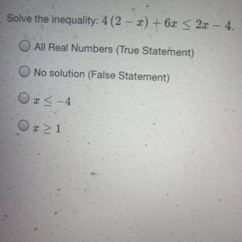 I need to shove the inequality please help