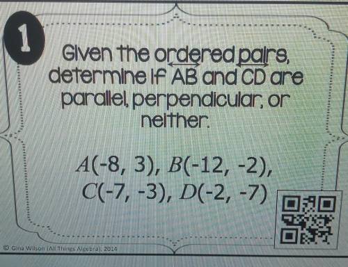 The answer is perpendicular but I want to know how to get that answer, I will give brainliest to th