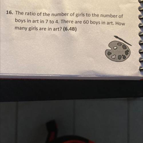 Of the number of girls
7 to 4