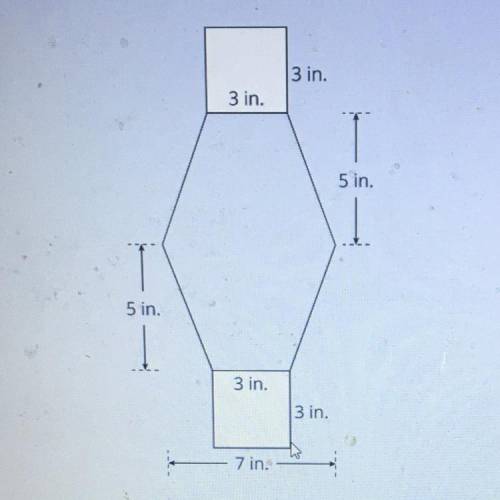 What is the area of the figure below?

48 in2
3 in.
3 in
88 in.2
5 in.
68 in.2
43 in 2
5 in.
3 in.
