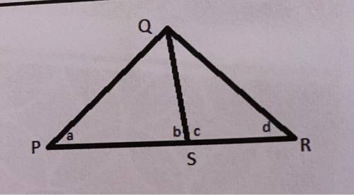 GIVING BRAINLIST PLEASE HELP

In the figure at the right, if PQ is perpendicular to QR,
then a + b