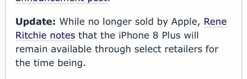 So can I still buy iPhone 8 Plus at the Apple store ???
