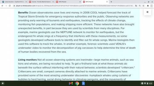 I have to write an Ocean Observation Method Paragraph can some one help me please?