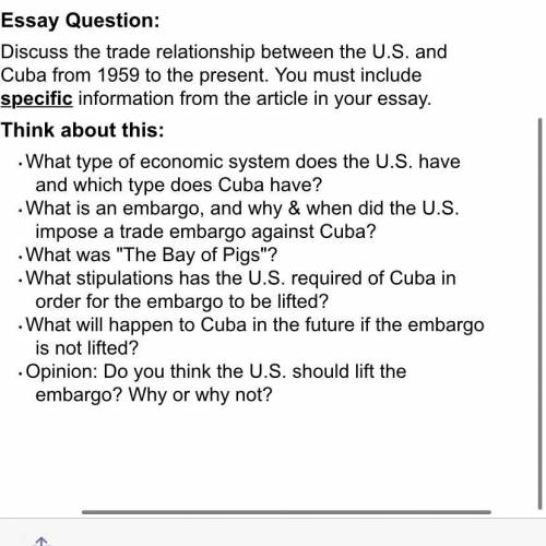 EXTREMELY EASY!!! Essay Question:

Read the short article then Discuss the trade relationship betw
