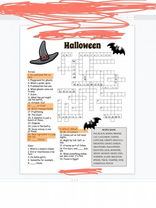 This is a Halloween word search. So as many as you want. Please help! :D