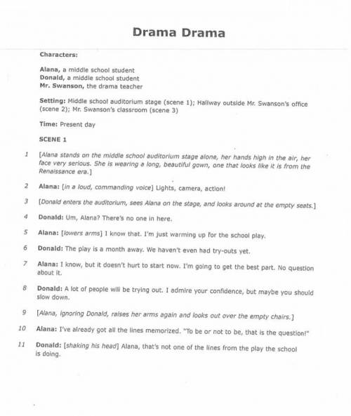 Here is the drama drama reading story