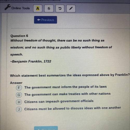 Which statement best summarizes the ideas expressed above by Franklin?