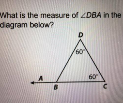 What is the measure of
A). 60
B). 80
C). 100
D). 120