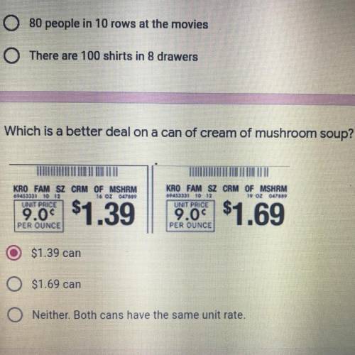 Please answer the mushroom soup question
