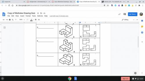 Students will match the Shapes with the correct Multi-view Drawing

You will have 3 attempts to ge