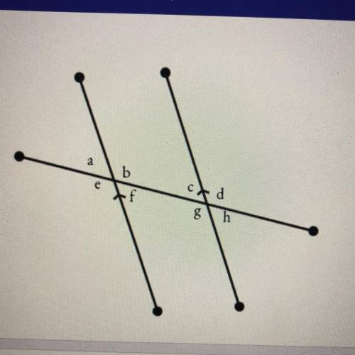 Name the angle relationships
Angle B and D are???