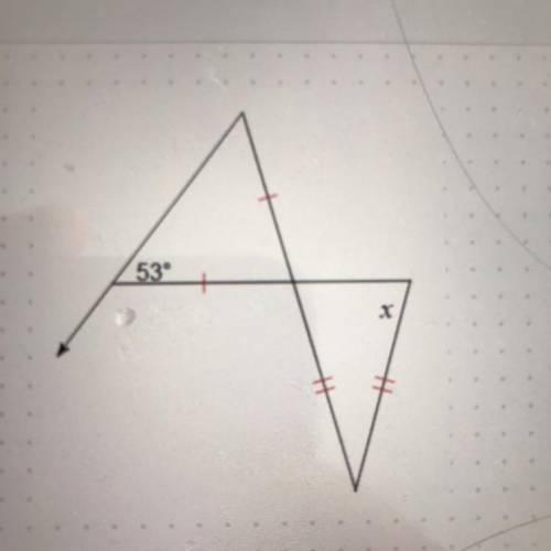53
Find the x of the angle