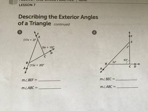 Find the missing angle measures 
Thank you!!