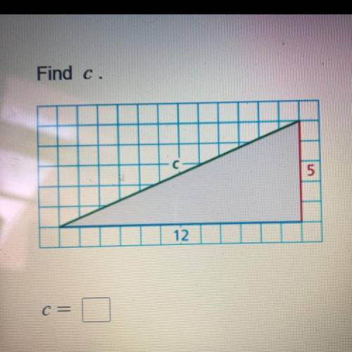 Find c.
6
5
12 
C =
Please helppp