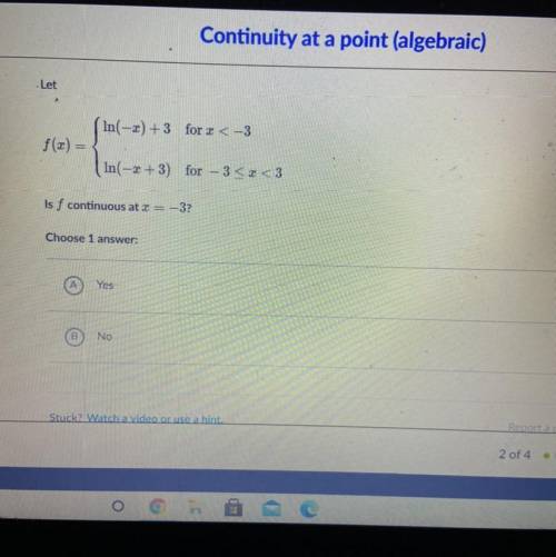 Is f continuous at x= -3?