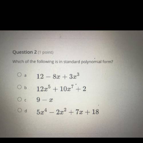 Help me with my test please!