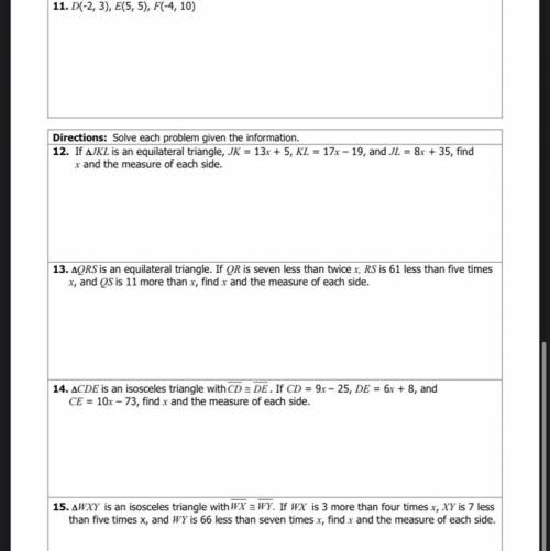 Unit4: Congruent Triangles Hw 1: Classifying Triangles Gina Wilson (All things algebra) 2014