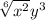\sqrt[6]{x^2} y^3