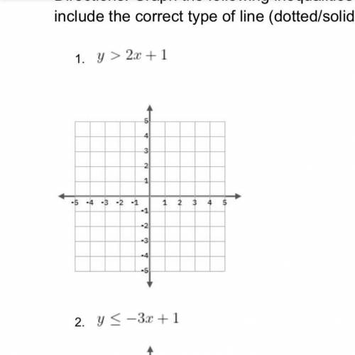 Can somebody help me with these . I will give brainliest . This is graphing linear equations.