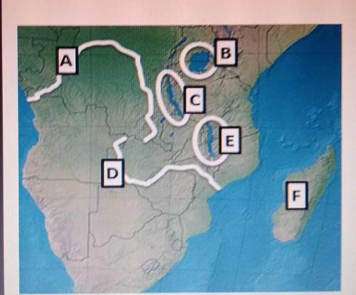 On the map above, which landform is Lake Victoria?