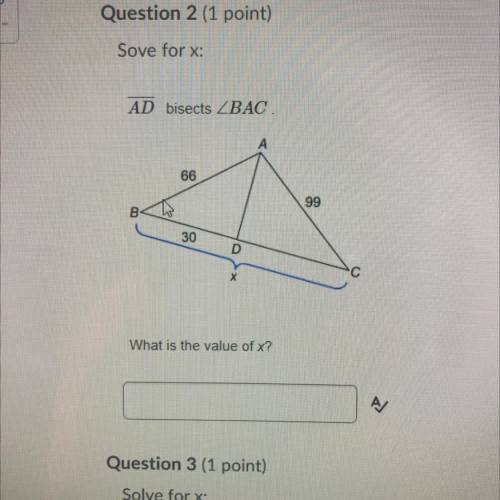 I need help for this problem 
Solve for X: