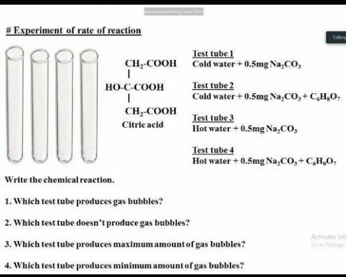 15 pts. Topic experiment of rate of reaction. answer with explanations. don't answer bad things or