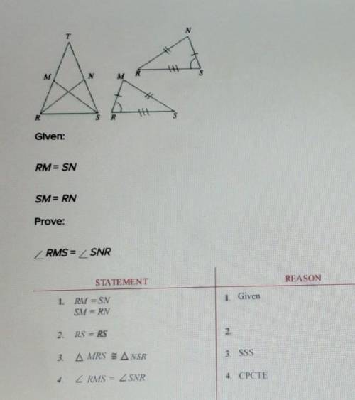 Look at the picture and tell me if it is A.Reflexive B. Substitution C. Symmetric
