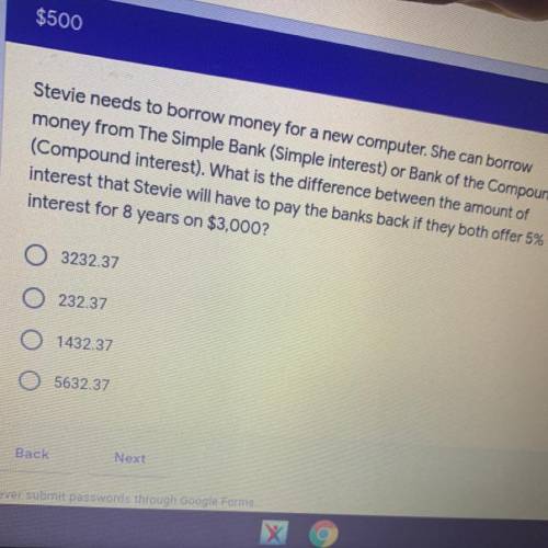 Stevie needs to borrow money for a new computer. She can borrow

money from The Simple Bank (Simpl