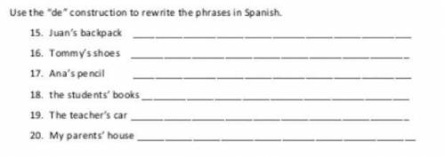 Spanish help pls and thank you