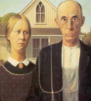 What would you name this picture by Grant Wood? Please don't use the actual name.. will give branli