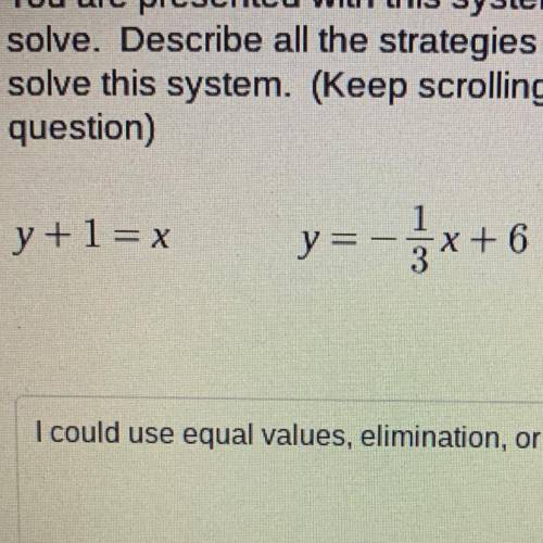 How do you solve the equation above using substitution? Please show work :)