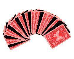 A stack of cards contains 17 red cards and 9 black cards. What are the odds against drawing a red c