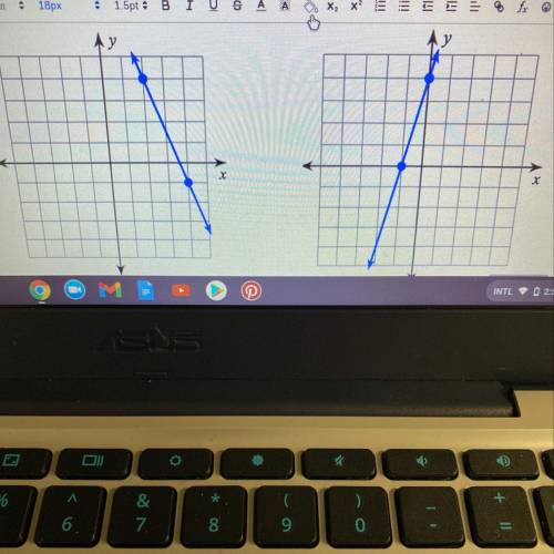 Please help it is find the slope of The line using rise/run