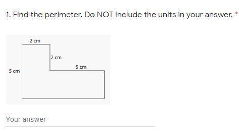7th grade math help. Find the perimeter. Do NOT include the units in your answer.