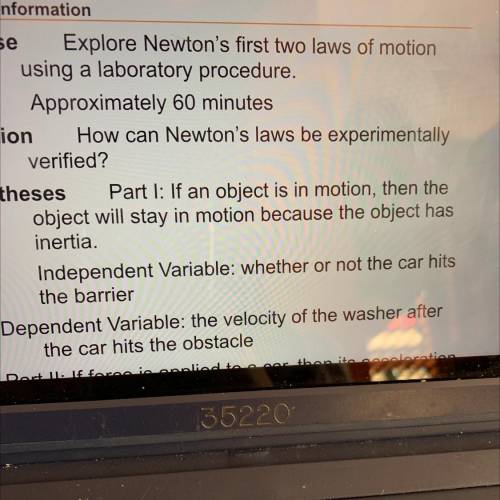 How can Newton's laws be experimentally
verified?