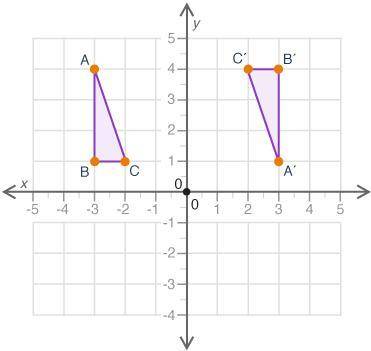 What set of transformations is performed on triangle ABC to form triangle A′B′C′? (4 points)

A 18