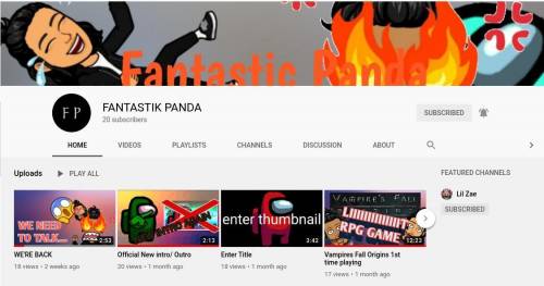 Heres the new account well do more giveaways nothing will stop us ubscribe to FANTASTIK PANDA <-